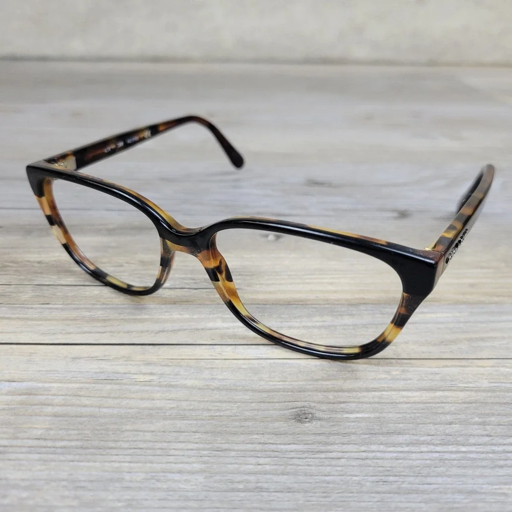 Coach Eyeglasses Frames HC 6103 5443 Black Tort Gltr Varsity Stripe Women‎ 140mm